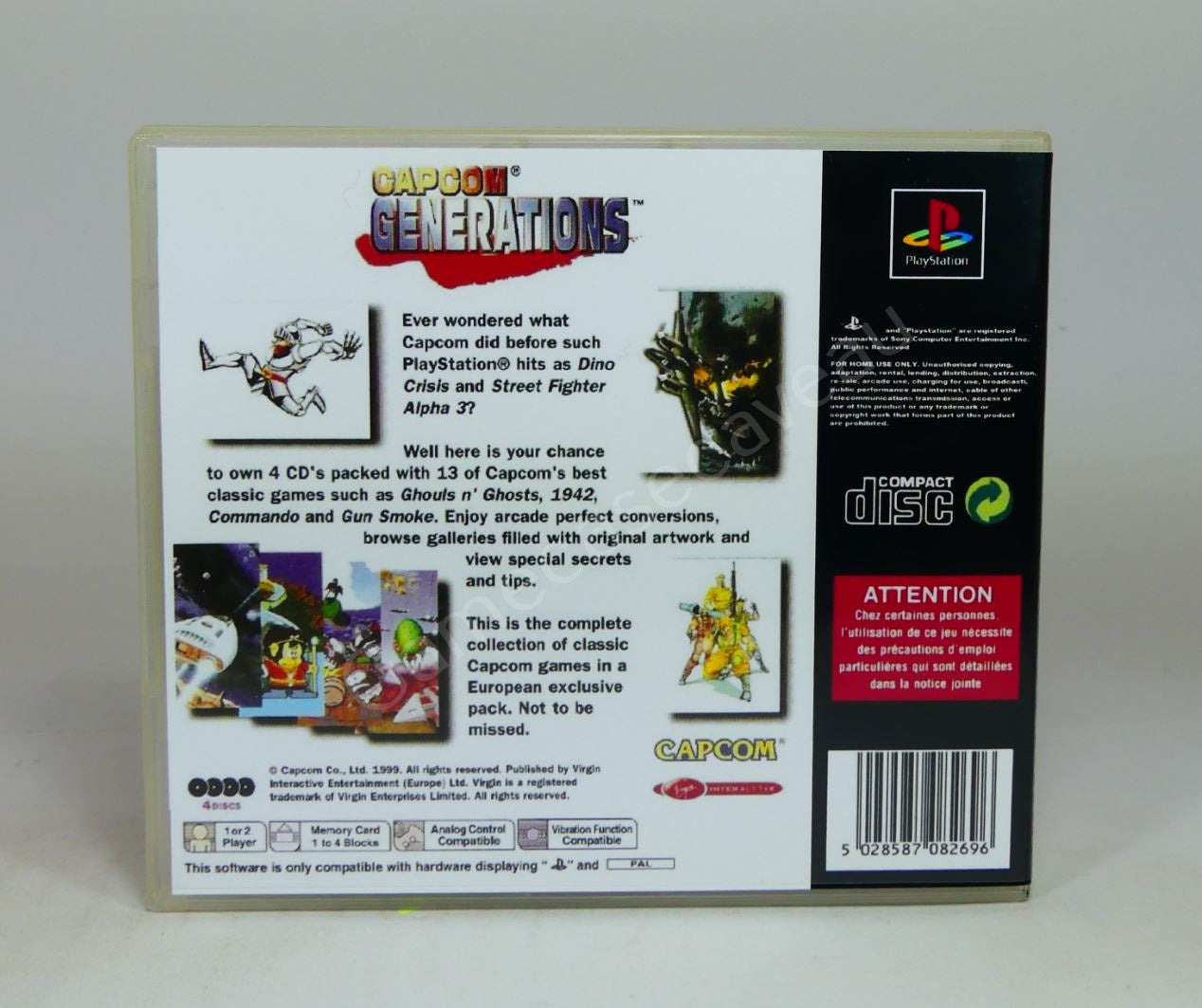 Capcom Generations - PS1 Replacement Case