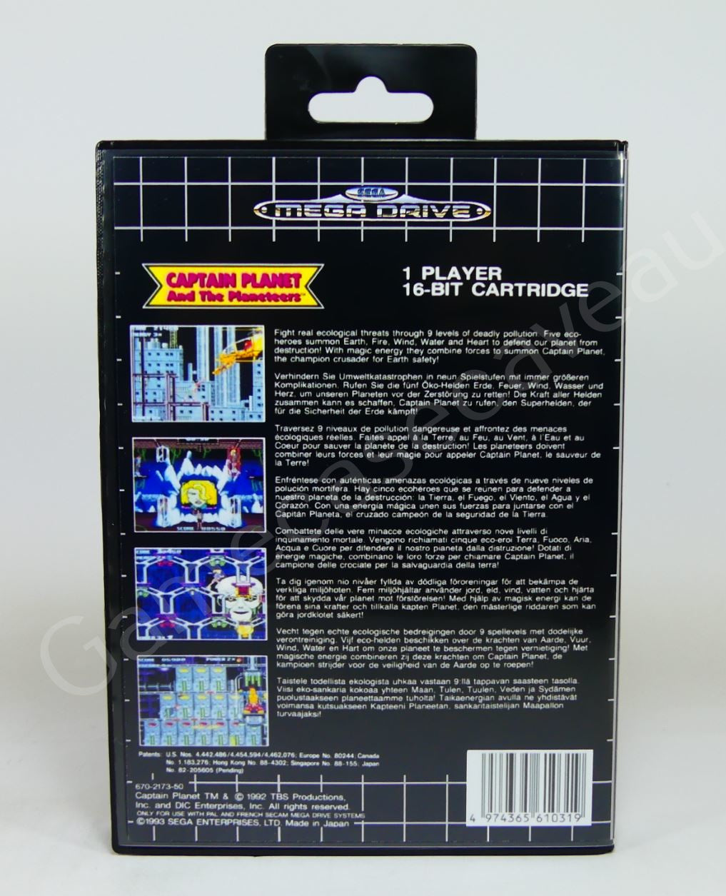 Captain Planet and the Planeteers - SMD Replacement Case