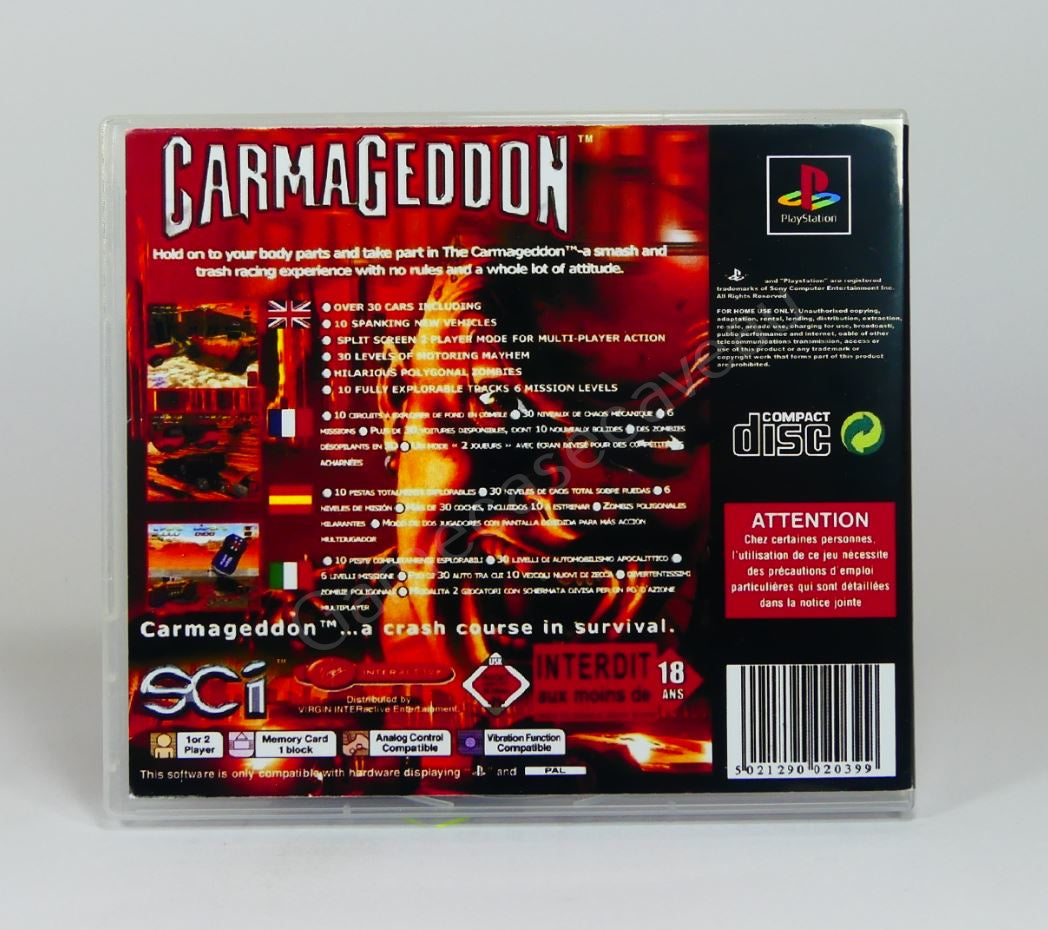 Carmageddon - PS1 Replacement Case