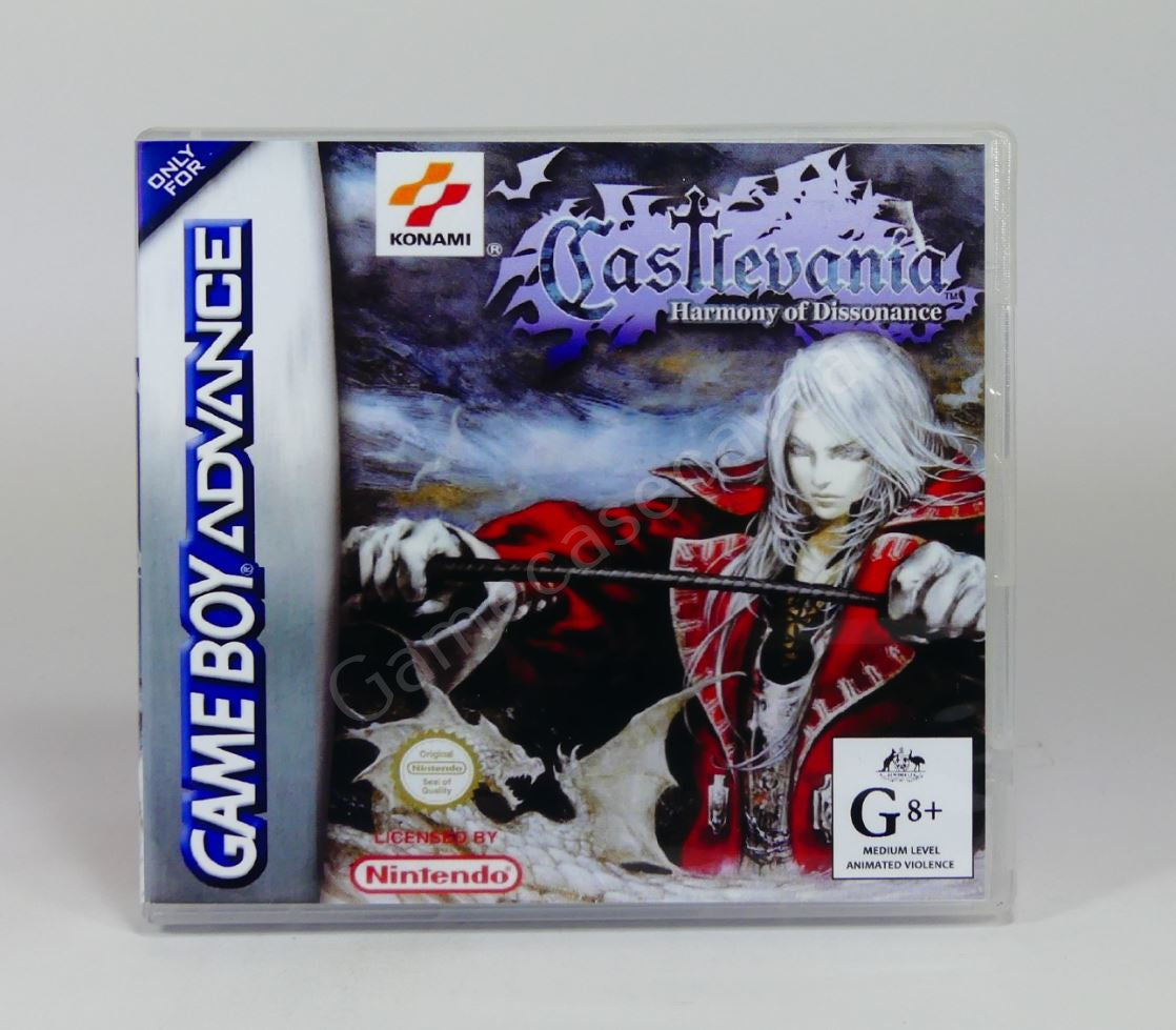 Castlevania Harmony of Dissonance - GBA Replacement Case