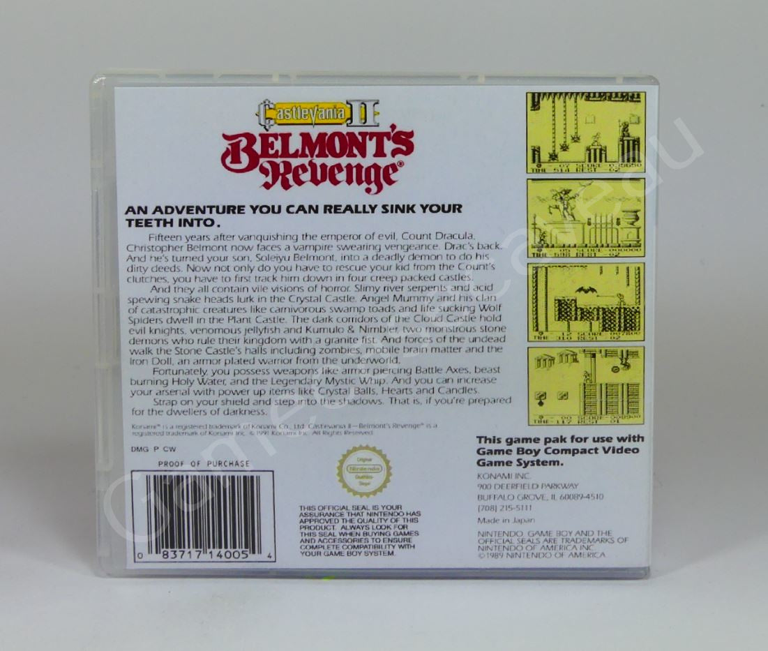 Castlevania II Belmont's Revenge - GB Replacement Case