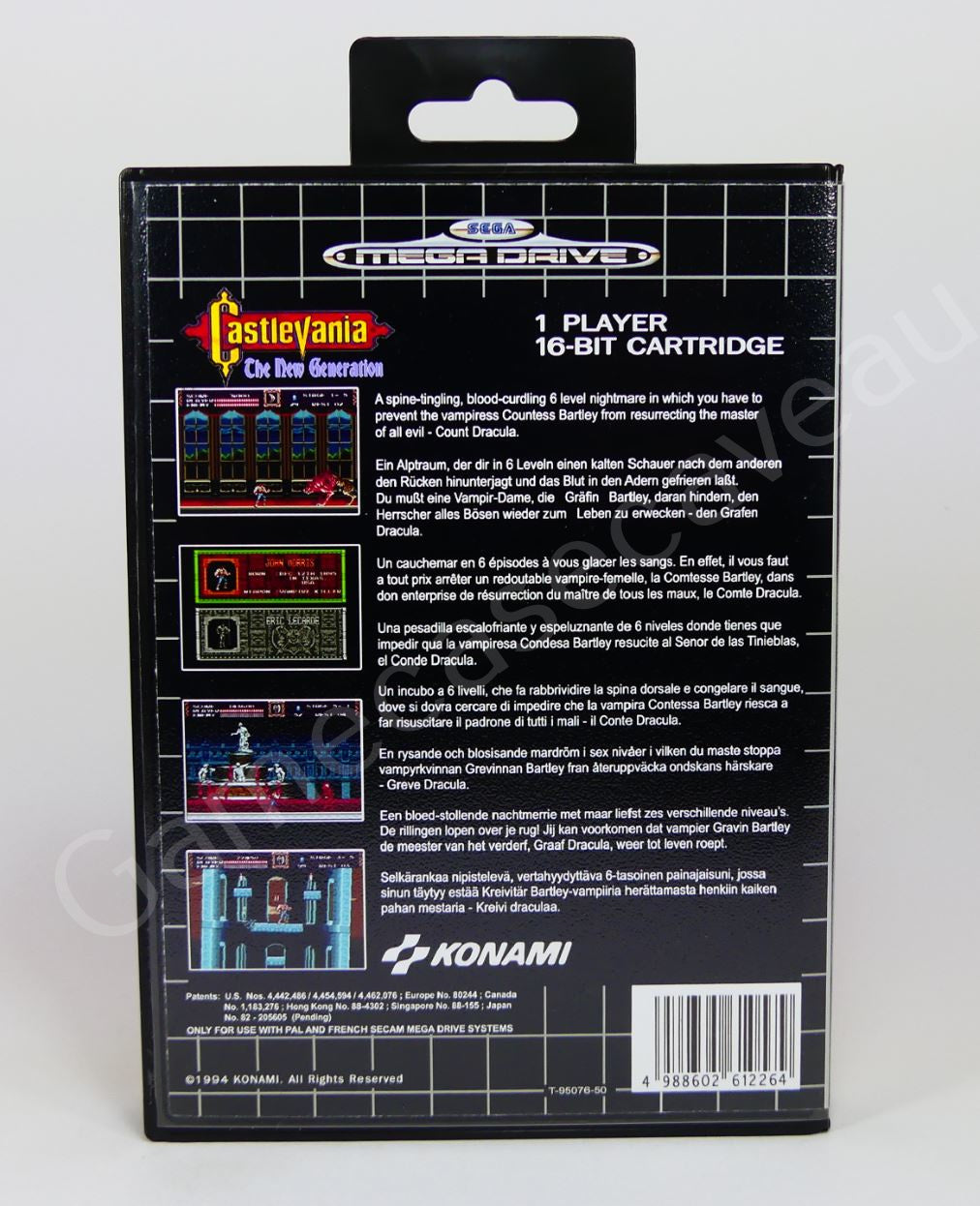 Castlevania The New Generation - SMD Replacement Case