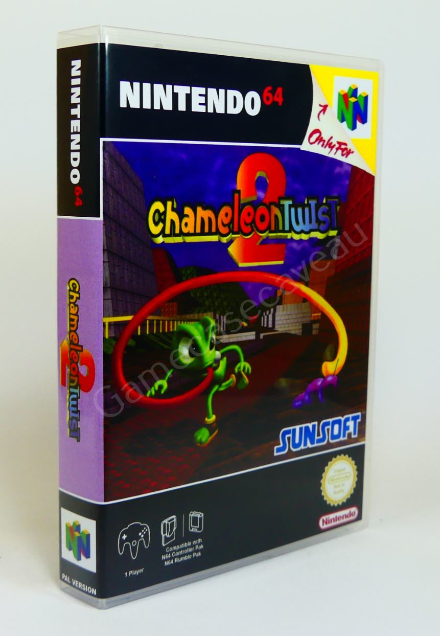 Chameleon Twist 2 - N64 Replacement Case
