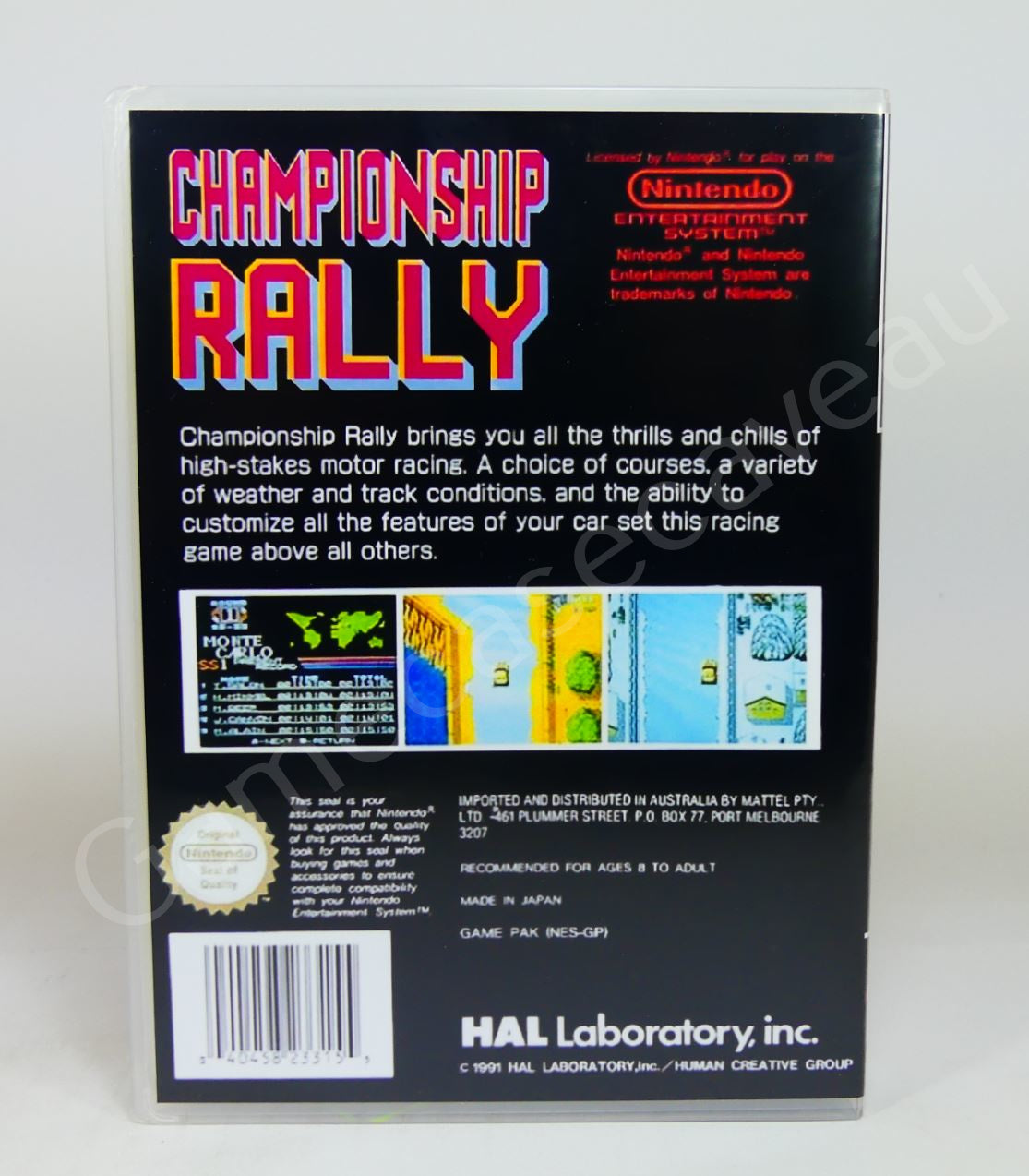 Championship Rally - NES Replacement Case