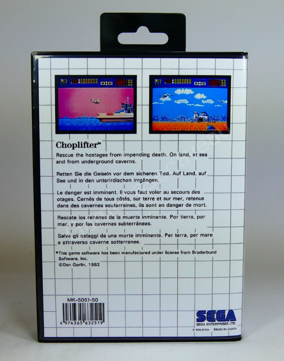 Choplifter - SMS Replacement Case