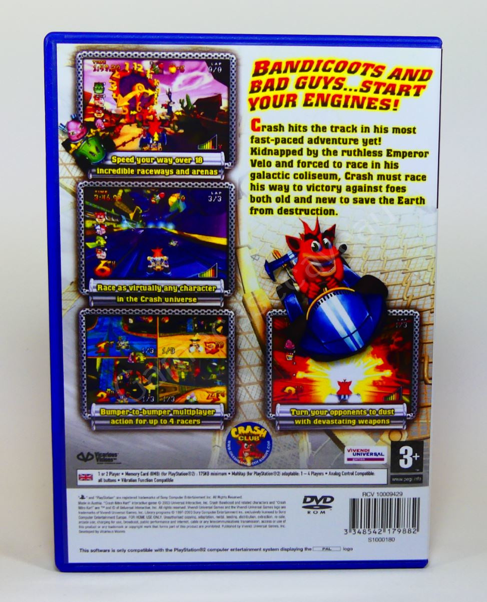 Crash Nitro Kart - PS2 Replacement Case
