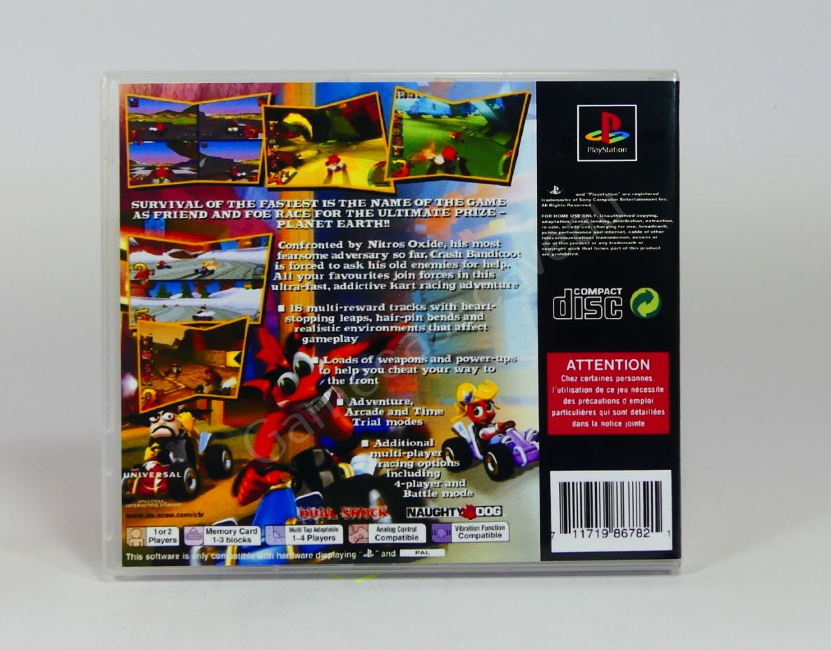 Crash Team Racing - PS1 Replacement Case