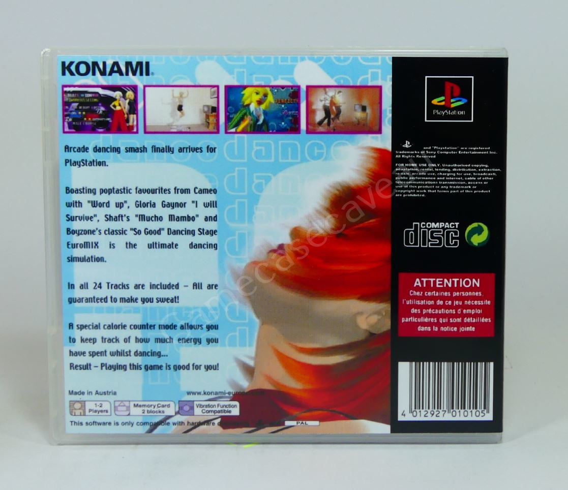 Dance Stage Euro Mix - PS1 Replacement Case