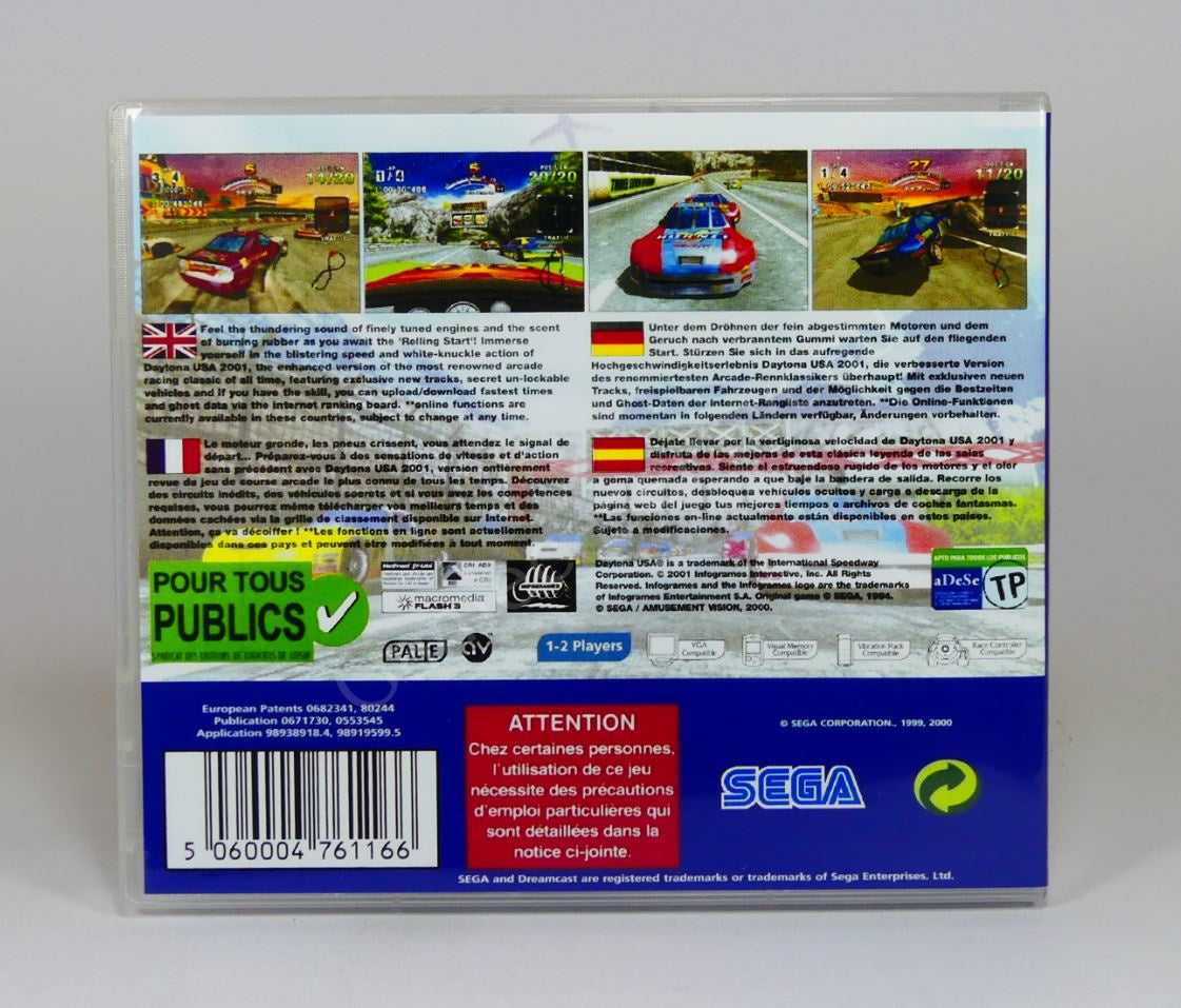Daytona USA 2001 - DC Replacement Case