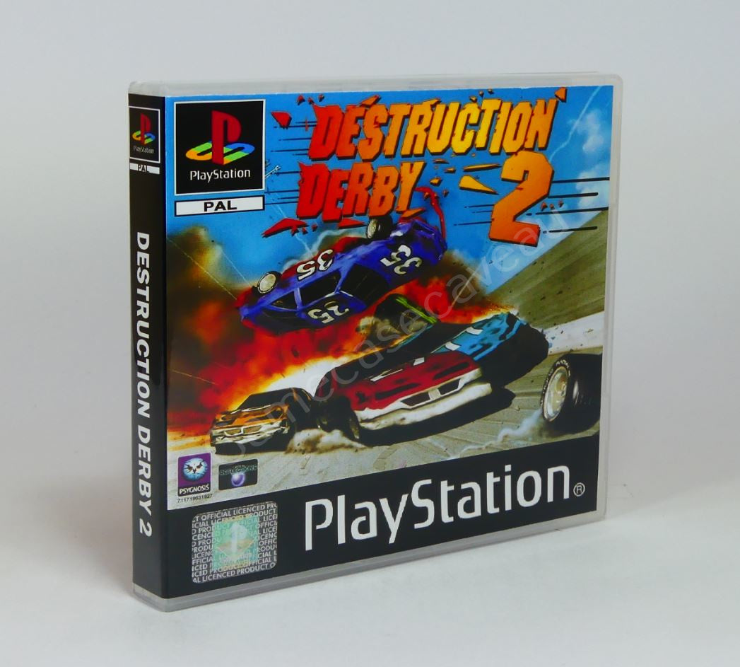 Destruction Derby 2 - PS1 Replacement Case