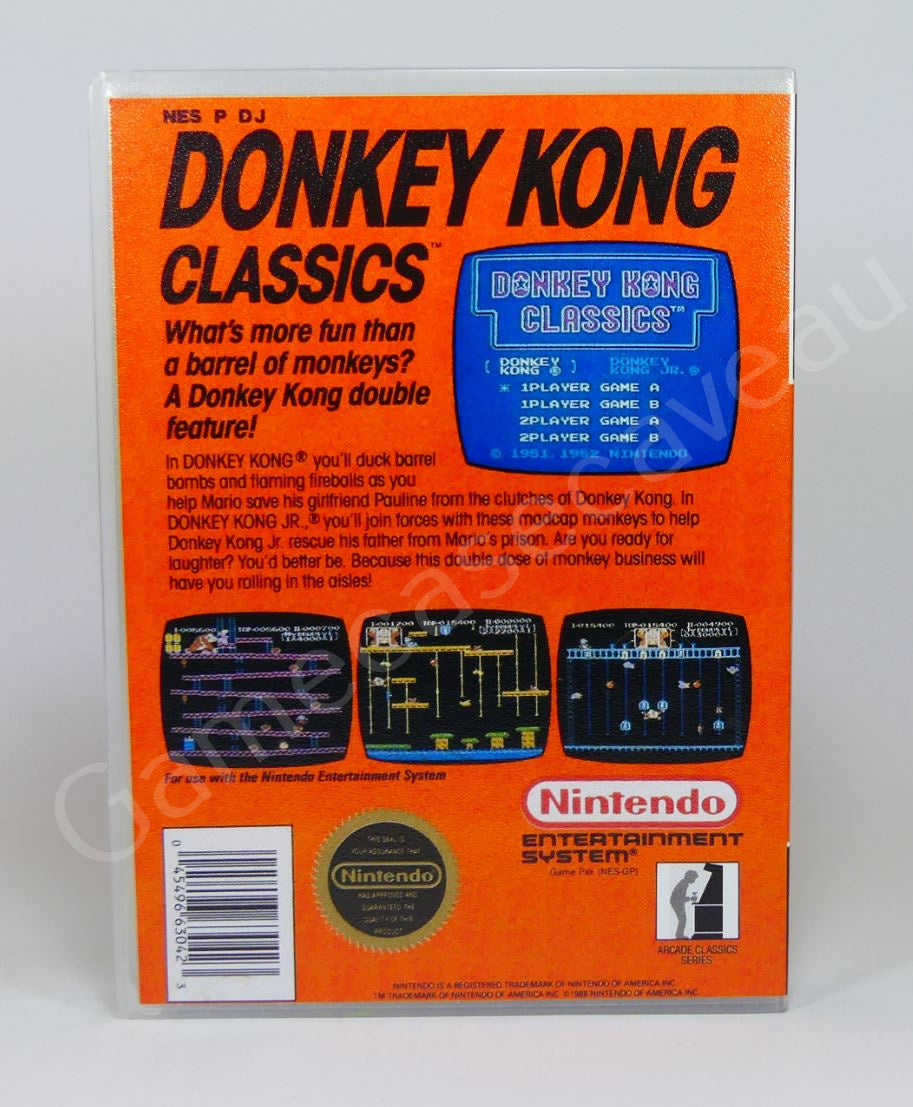 Donkey Kong Orange Classic - NES Replacement Case