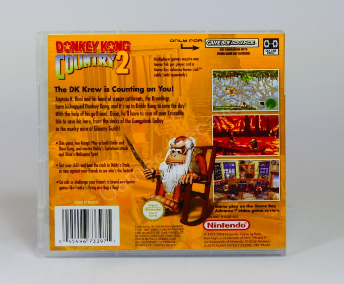 Donkey Kong Country 2 - GBA Replacement Case