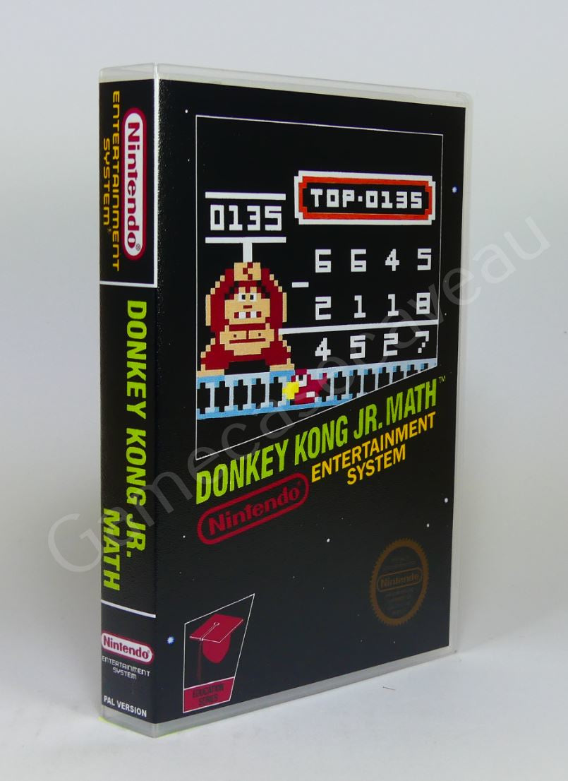 Donkey Kong Jr Math - NES Replacement Case