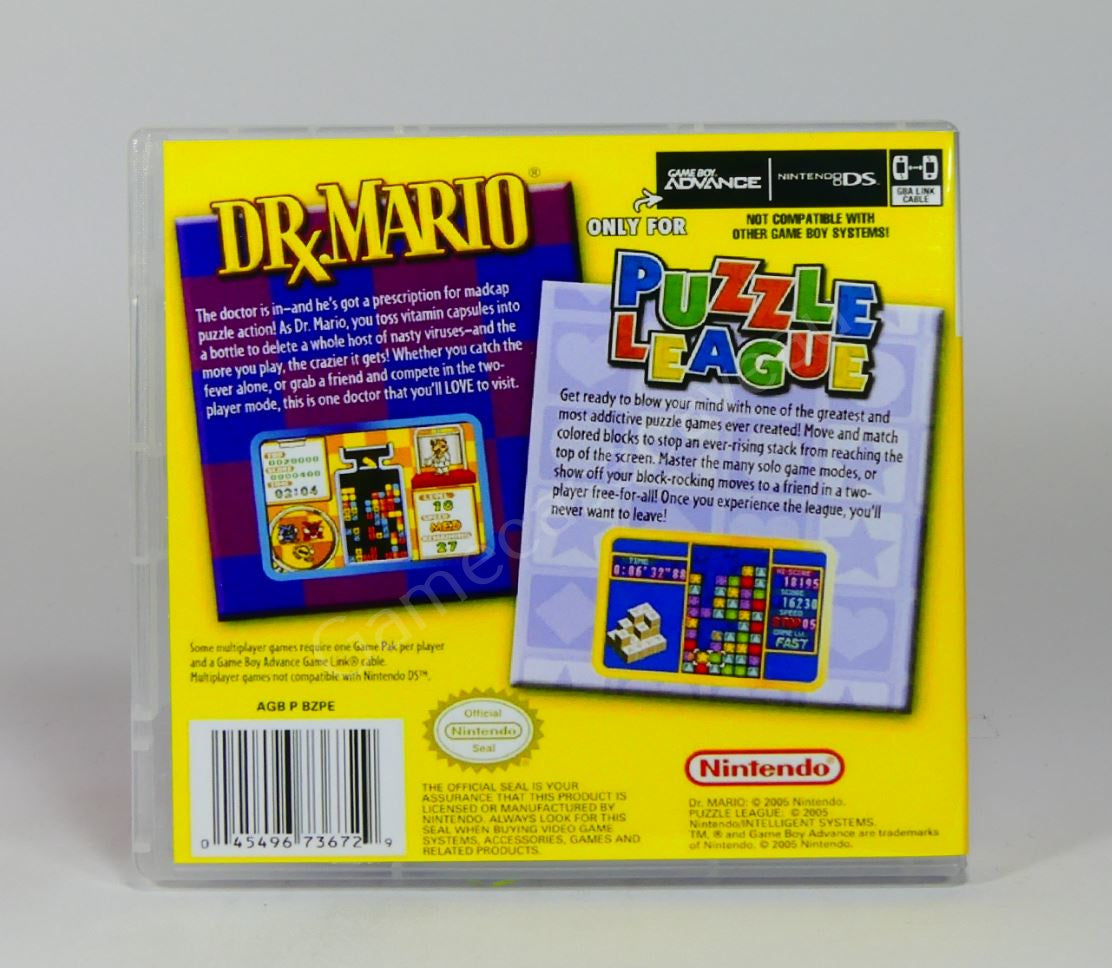 Dr. Mario & Puzzle League - GBA Replacement Case