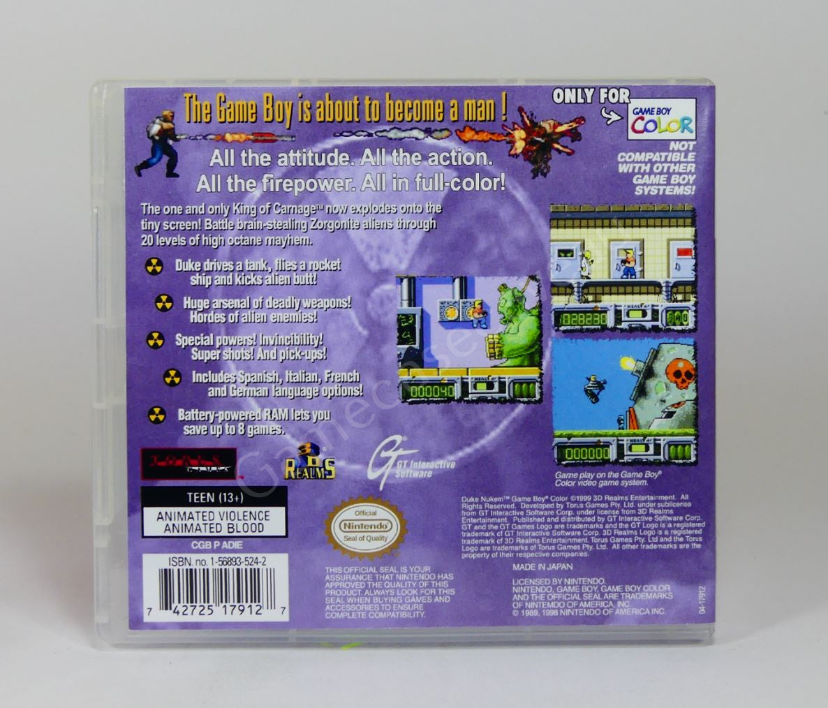 Duke Nukem - GBC Replacement Case