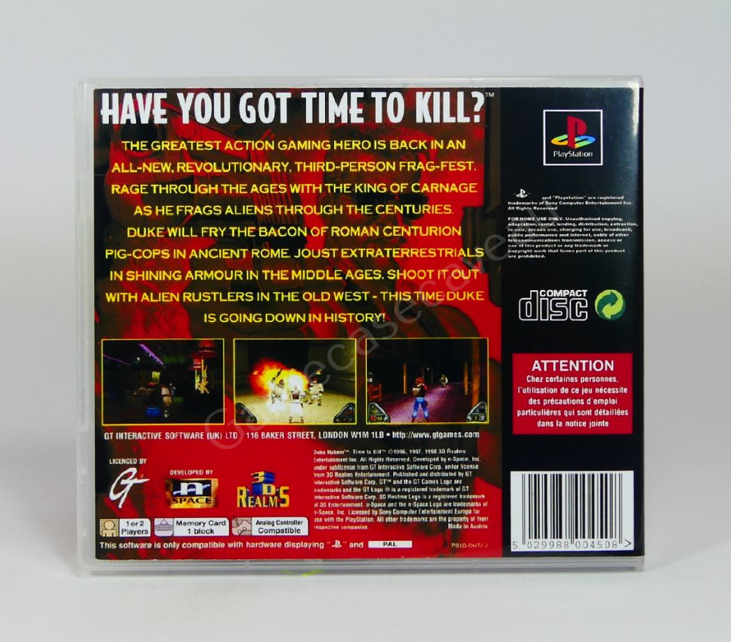 Duke Nukem Time to Kill - PS1 Replacement Case
