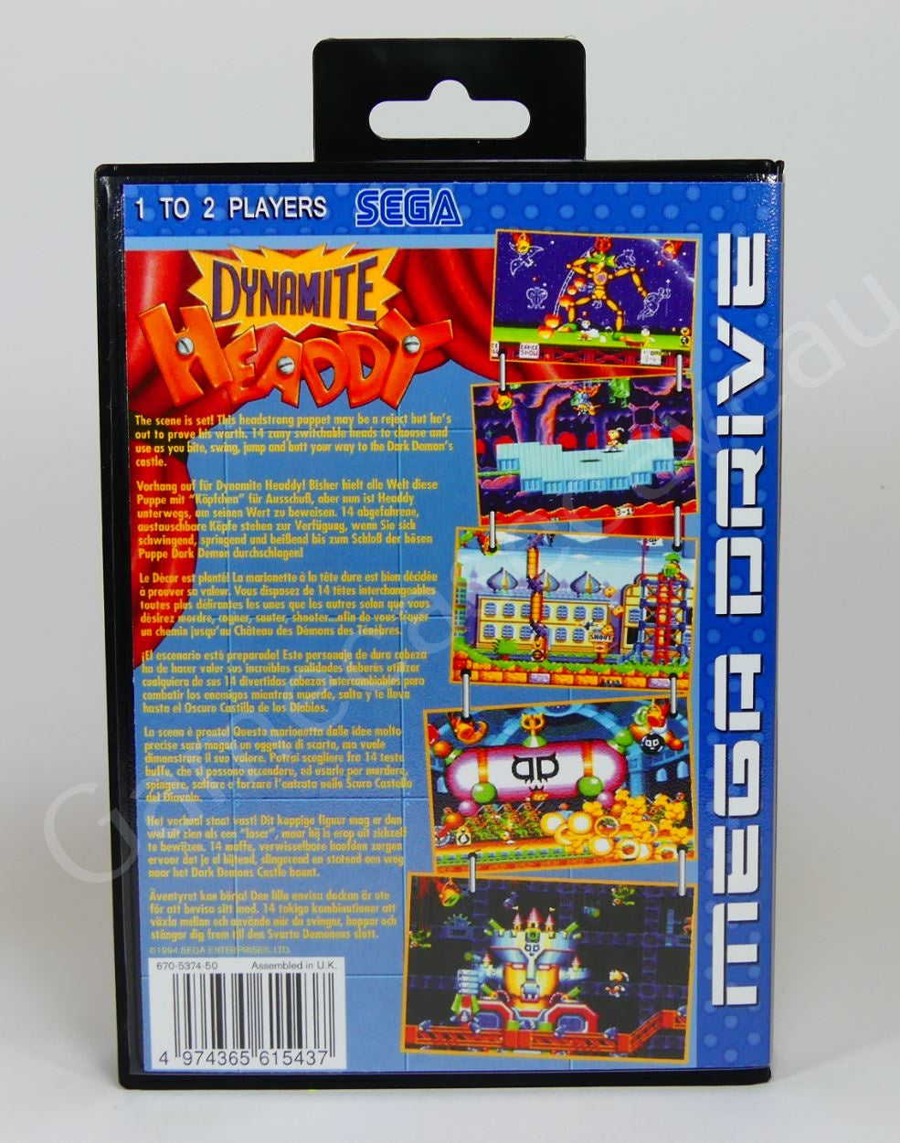 Dynamite Headdy - SMD Replacement Case