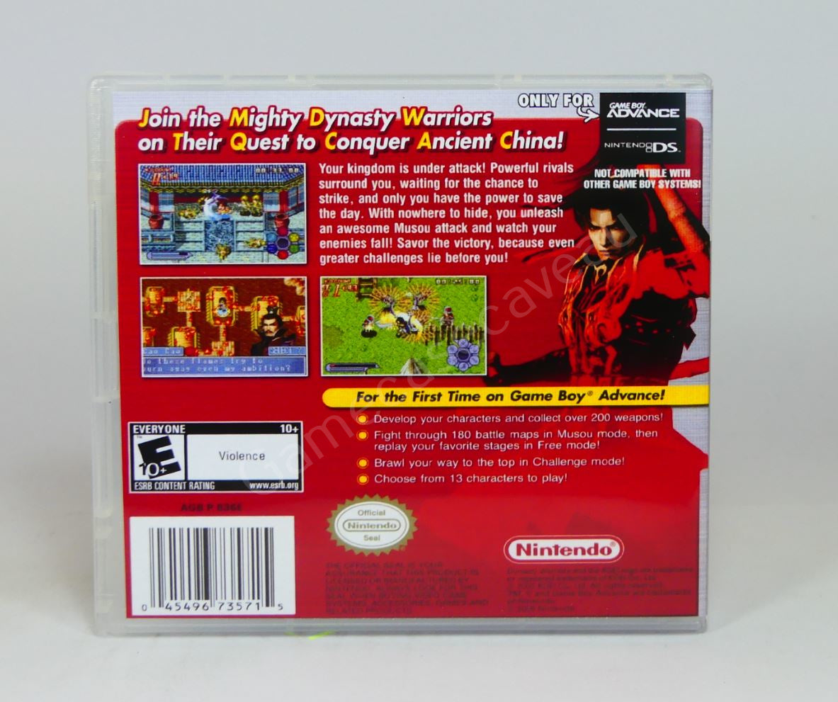 Dynasty Warriors Advance - GBA Replacement Case