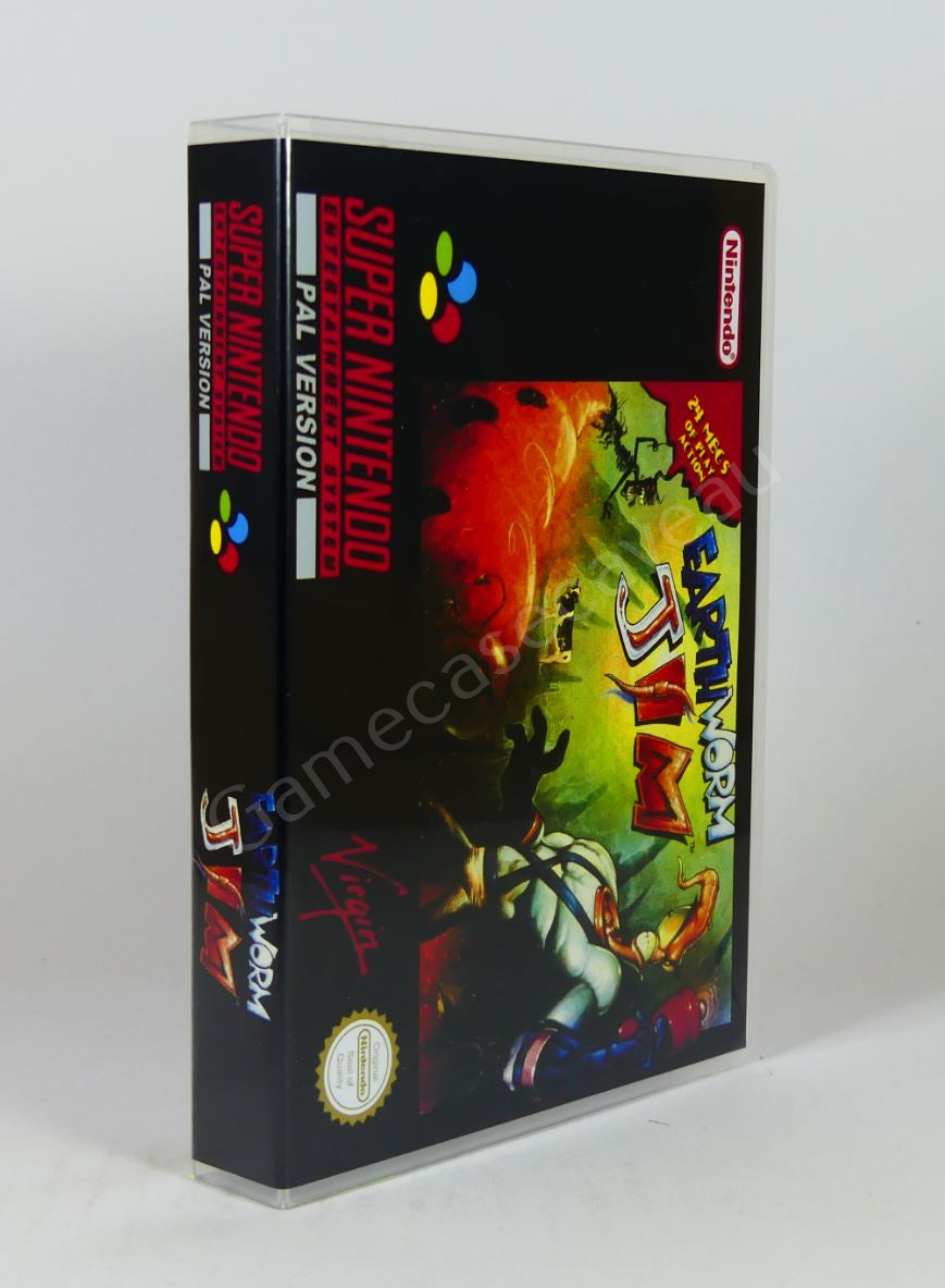 Earthworm Jim - SNES Replacement Case
