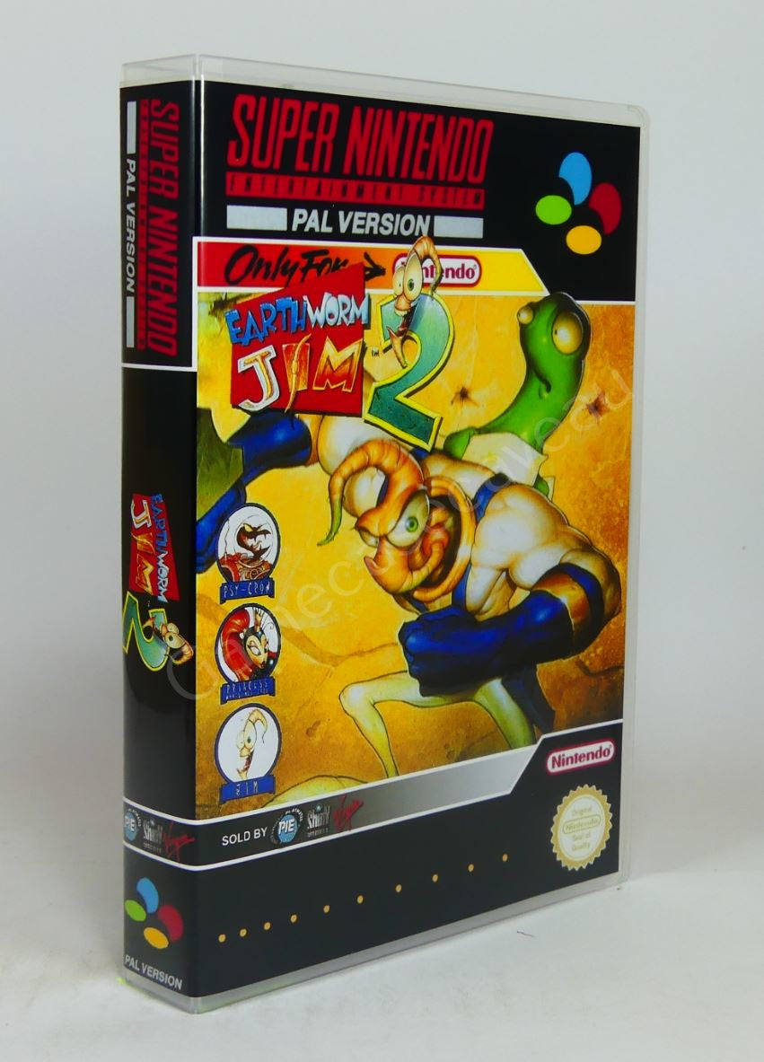 Earthworm Jim 2 - SNES Replacement Case