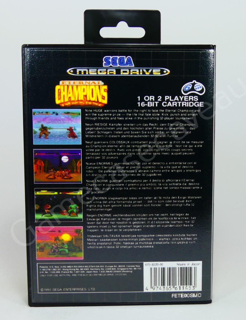 Eternal Champions - SMD Replacement Case