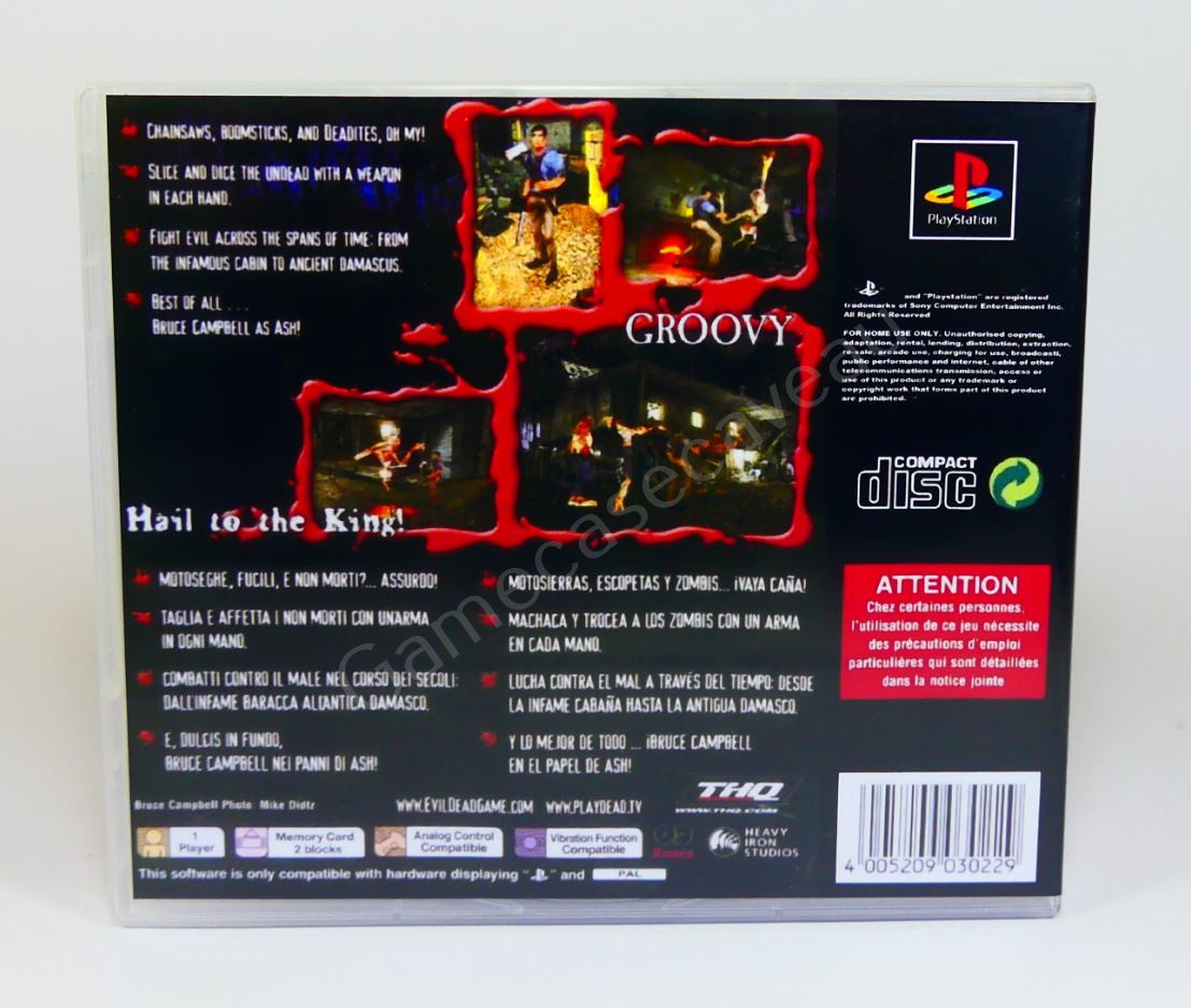 Evil Dead Hail to the King - PS1 Replacement Case