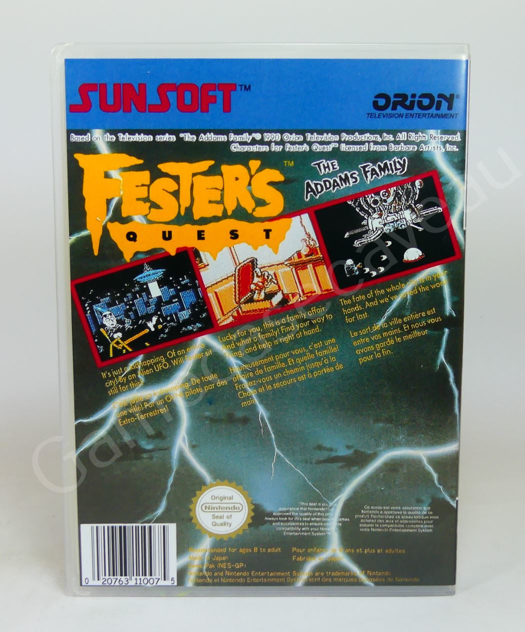 Fester's Quest - NES Replacement Case