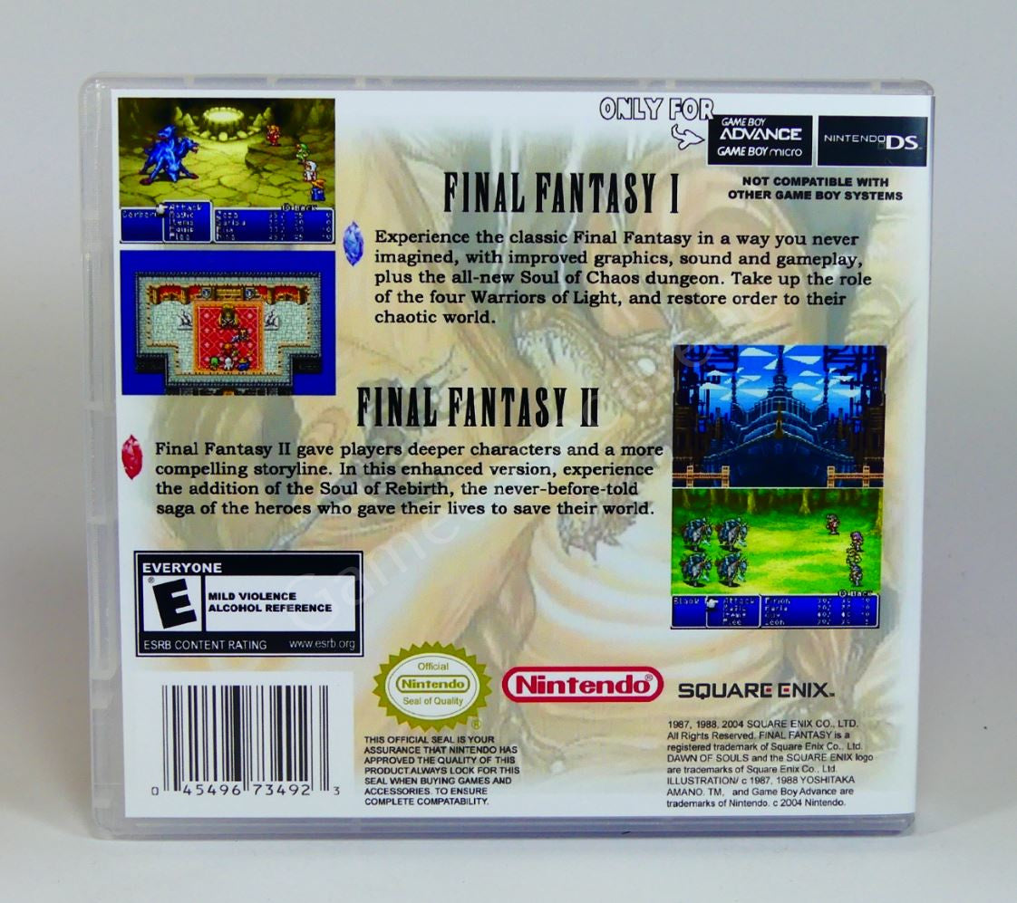 Final Fantasy I + II - GBA Replacement Case