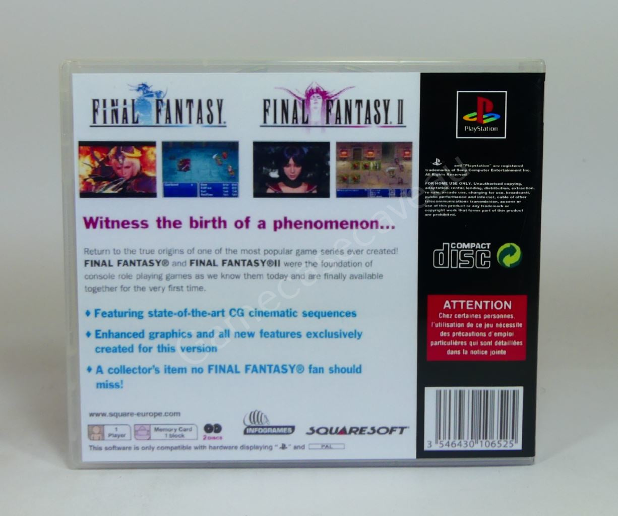 Final Fantasy Origins - PS1 Replacement Case