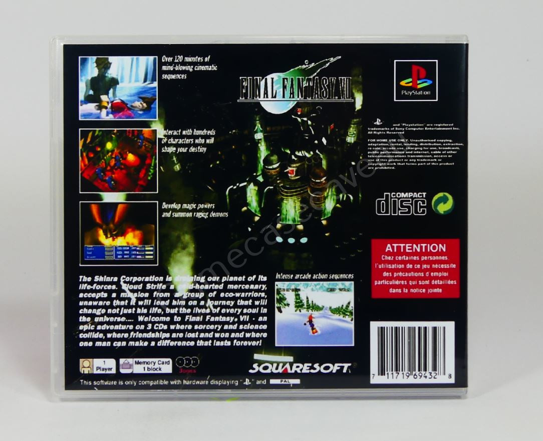 Final Fantasy VII - PS1 Replacement Case