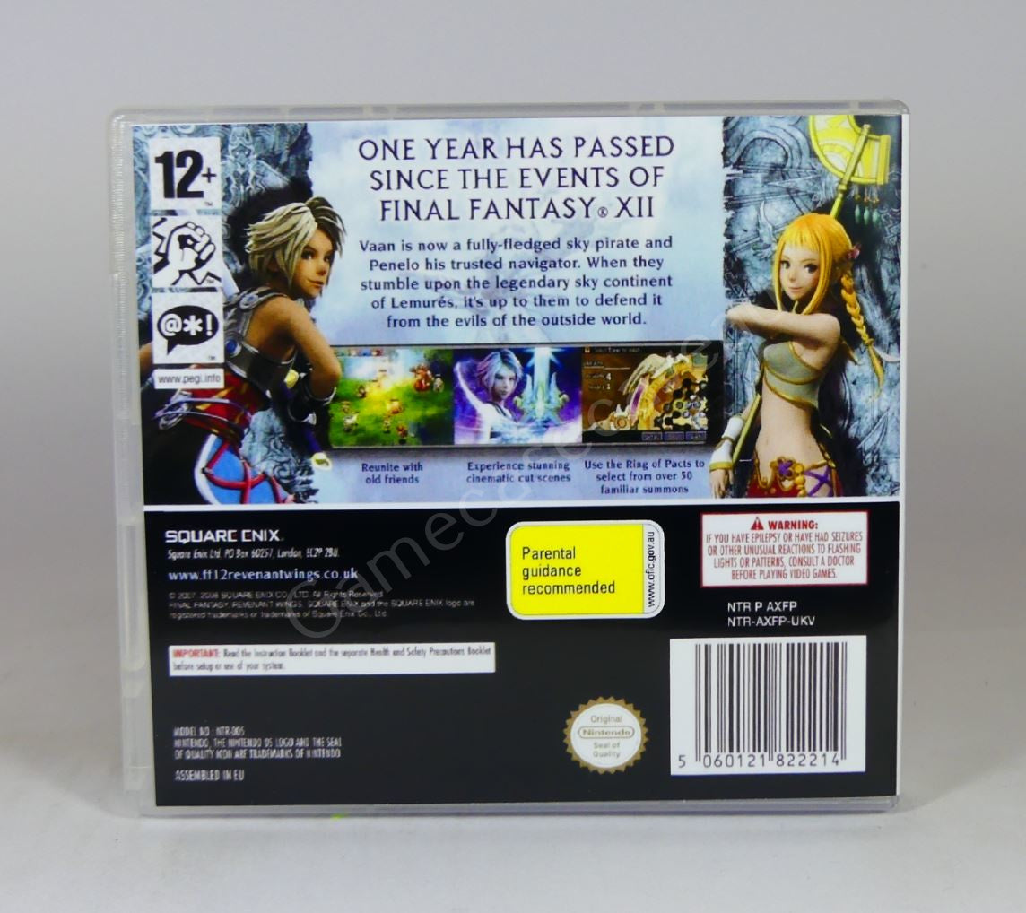 Final Fantasy XII Revenant Wings - DS Replacement Case