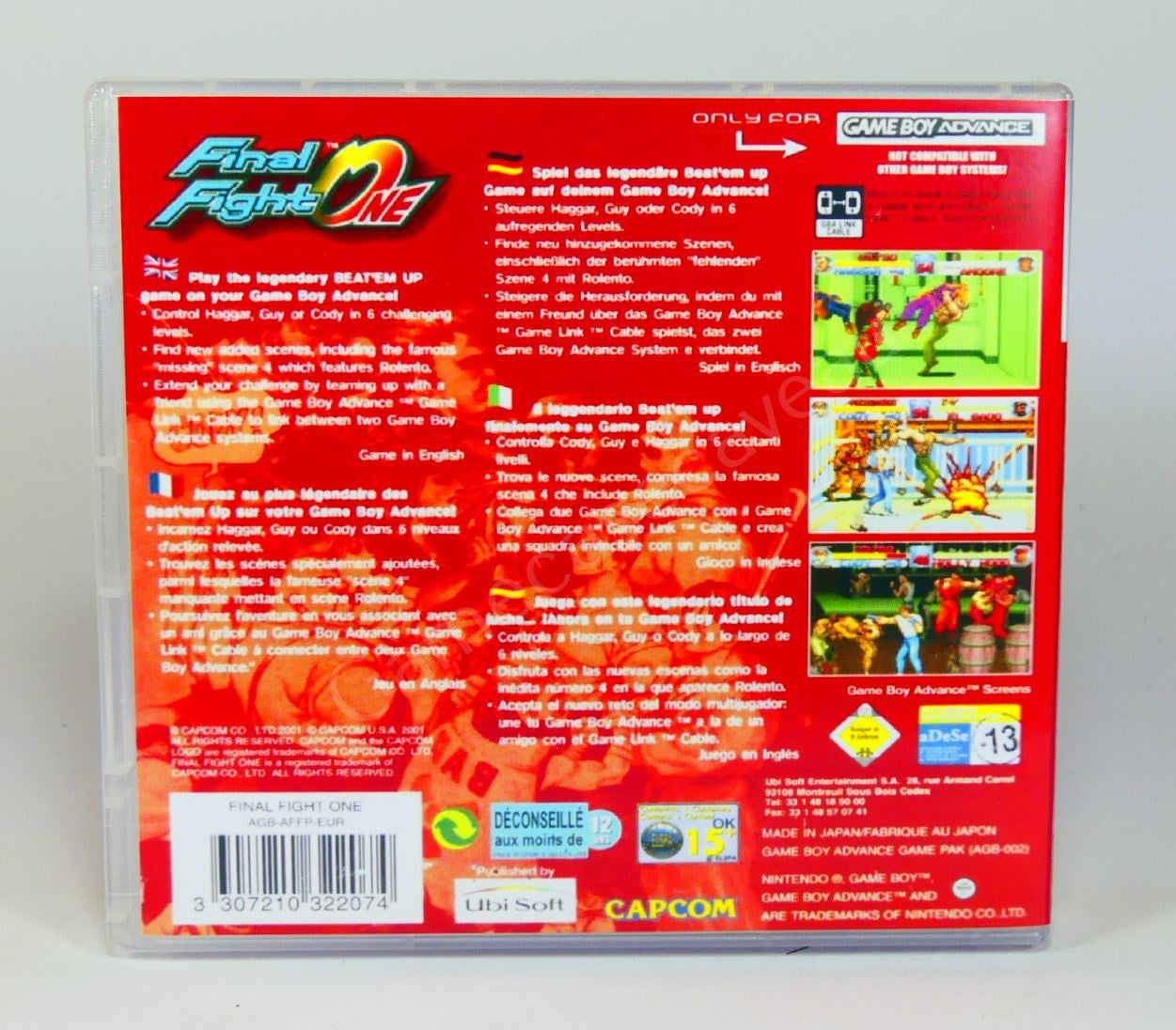 Final Fight One - GBA Replacement Case