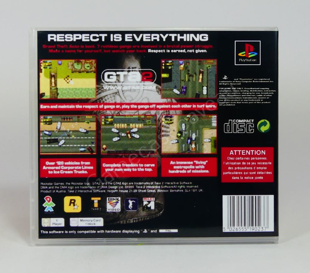 GTA 2 - PS1 Replacement Case