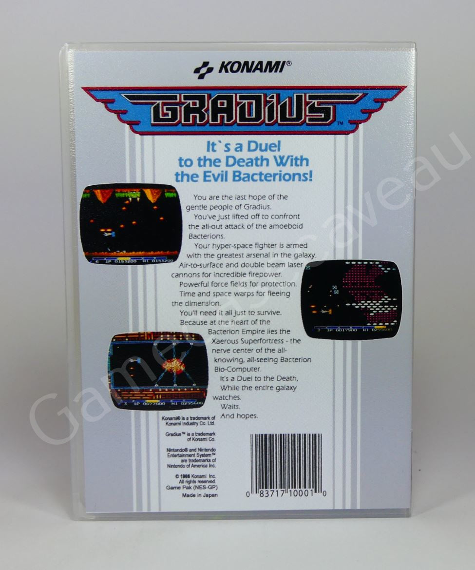 Gradius - NES Replacement Case
