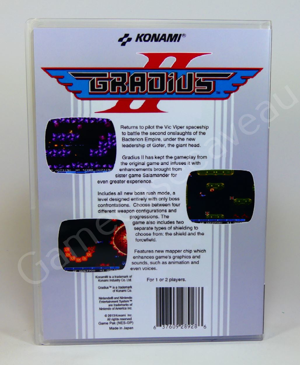 Gradius II - NES Replacement Case