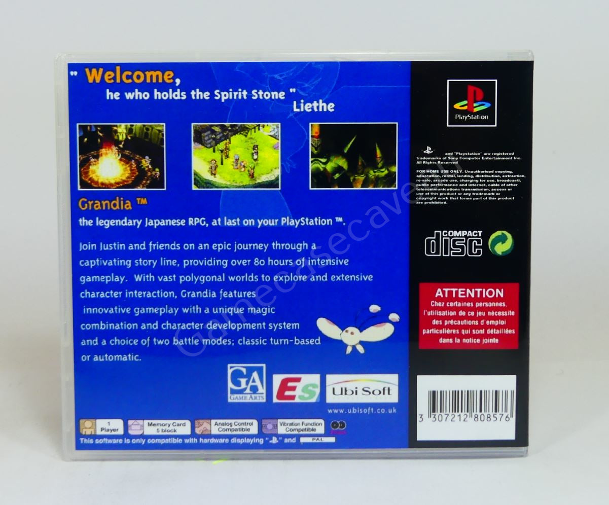 Grandia - PS1 Replacement Case