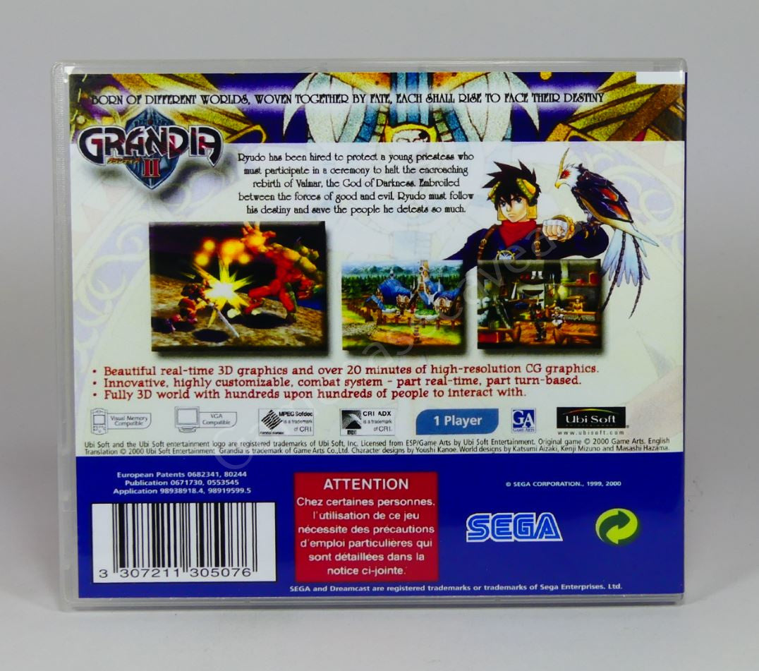Grandia II - DC Replacement Case