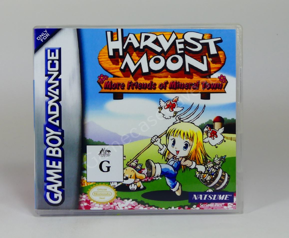 Harvest Moon More Friends of Mineral Town - GBA Replacement Case