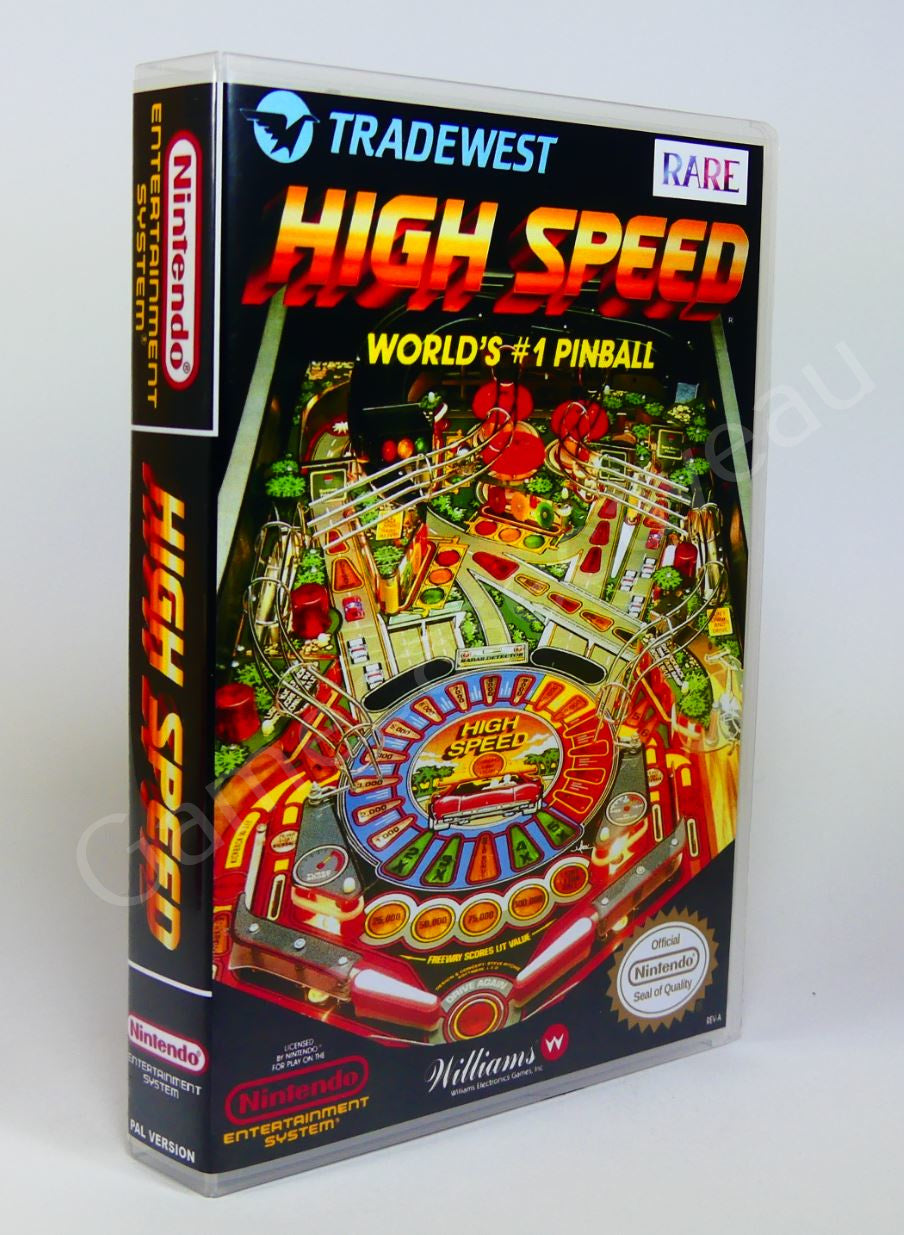 High Speed Pinball - NES Replacement Case