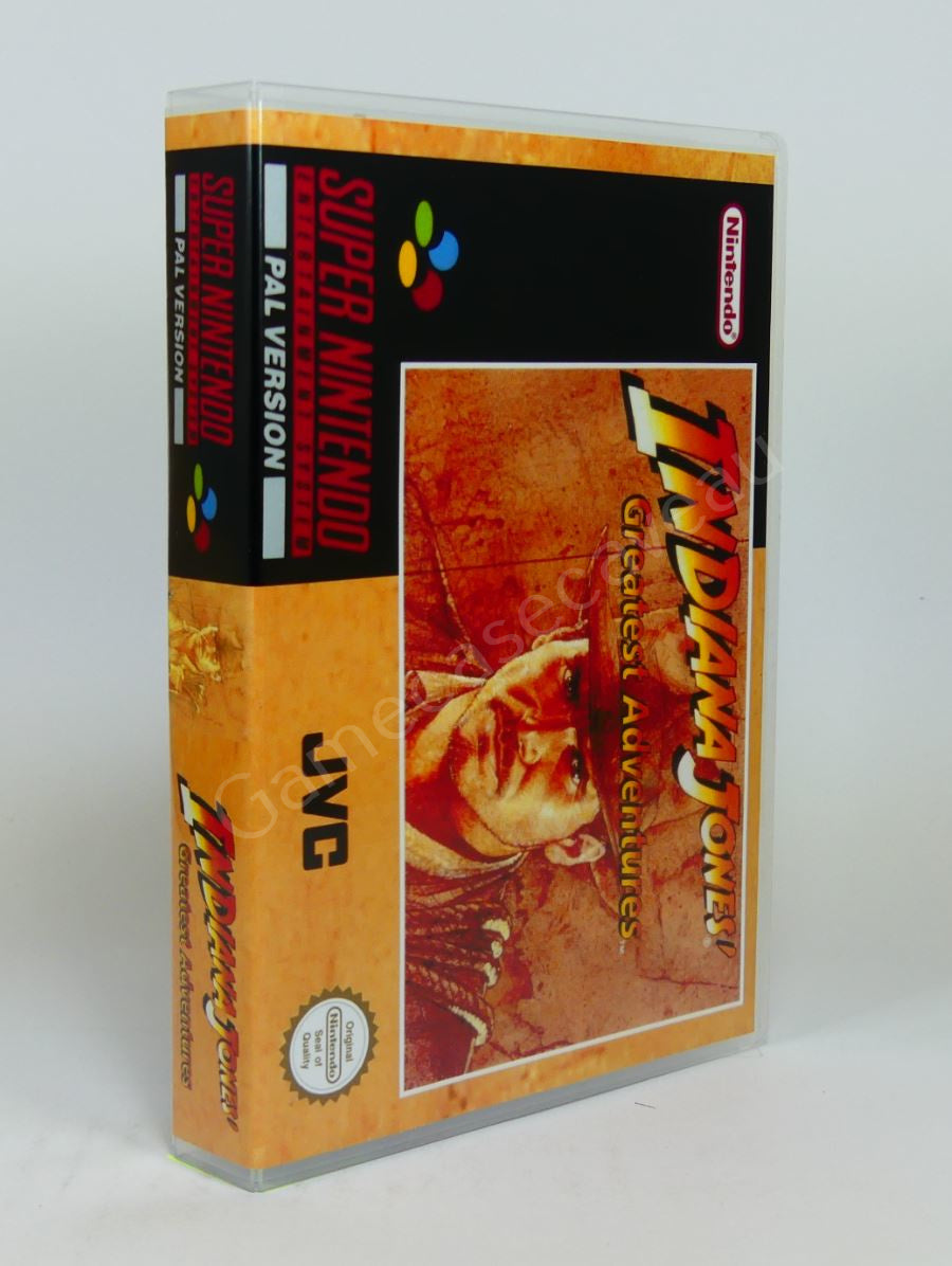 Indiana Jones Greatest Adventures - SNES Replacement Case