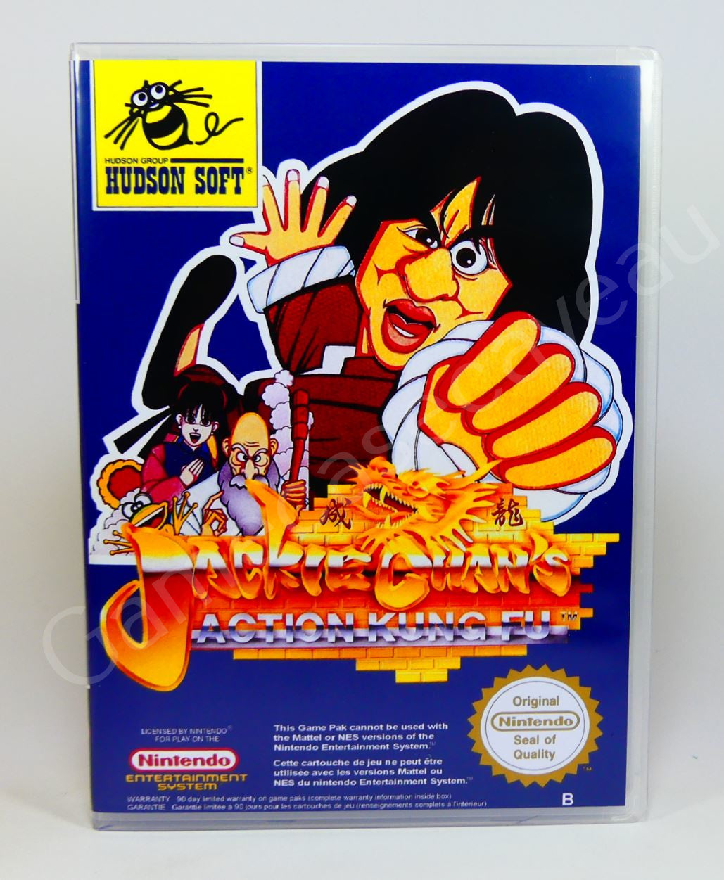 Jackie Chan's Action Kung Fu - NES Replacement Case