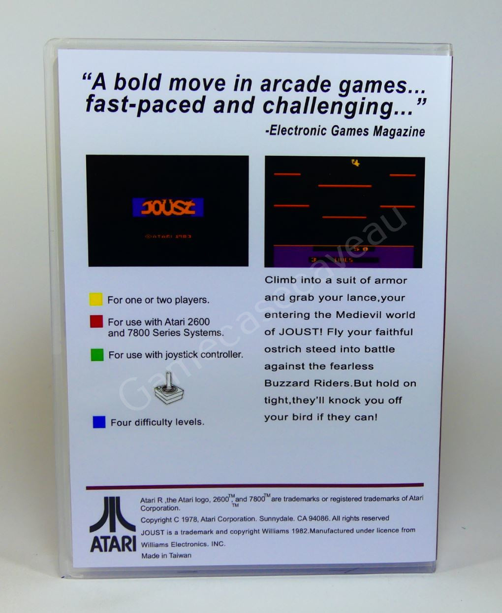 Joust - 2600 Replacement Case