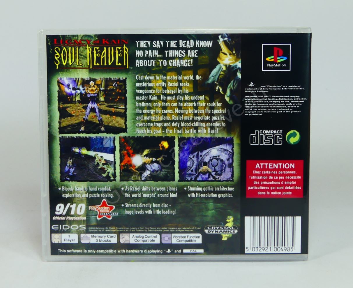 Legacy of Kain Soul Reaver - PS1 Replacement Case