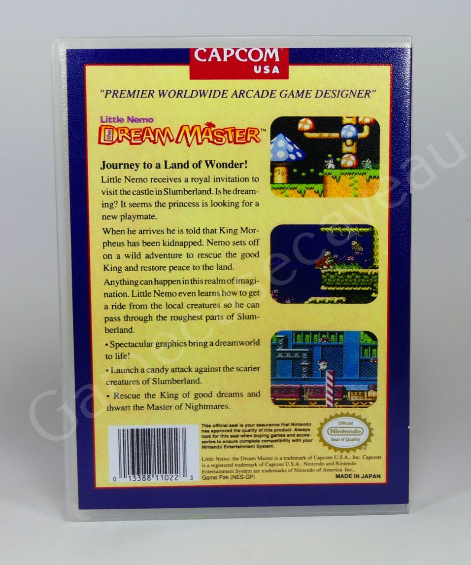 Little Nemo the Dream Master - NES Replacement Case
