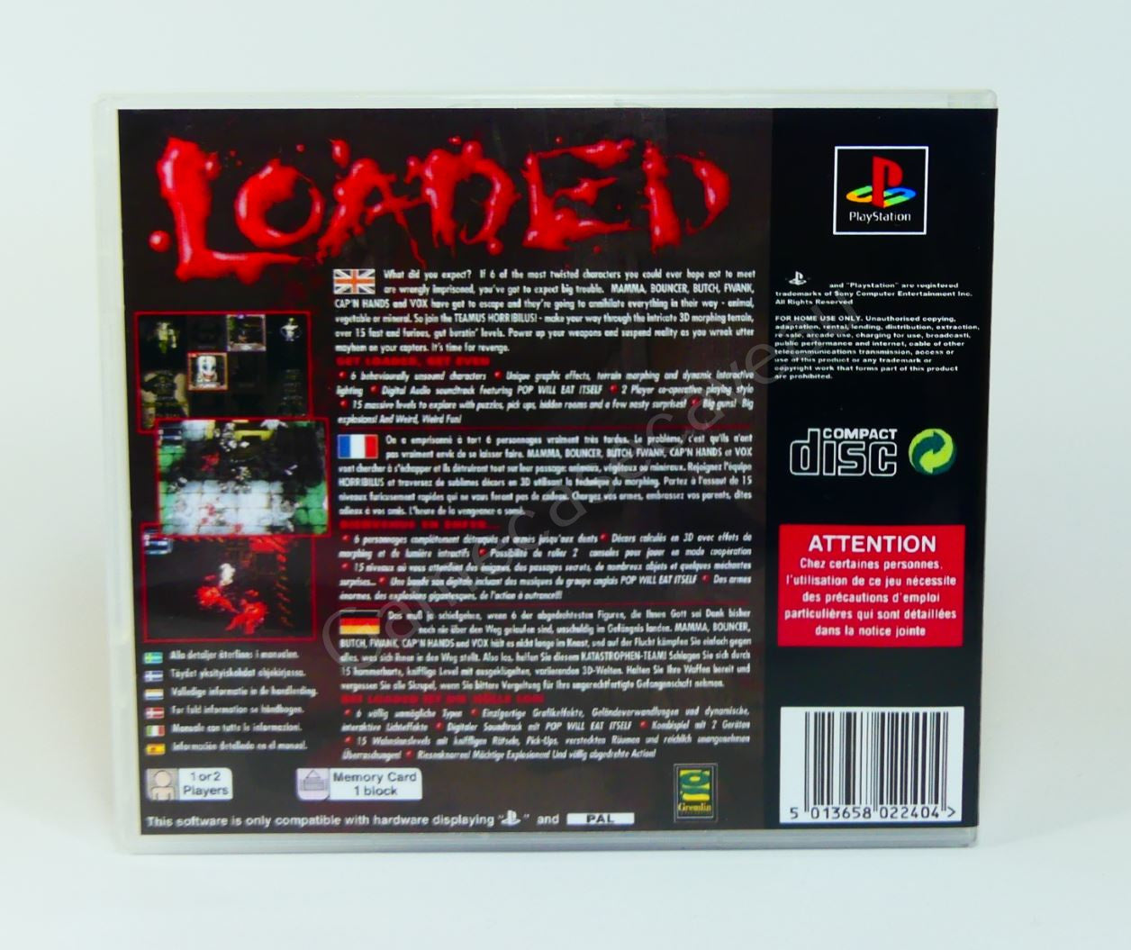 Loaded - PS1 Replacement Case