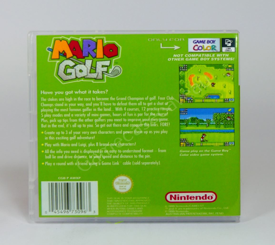 Mario Golf - GBC Replacement Case