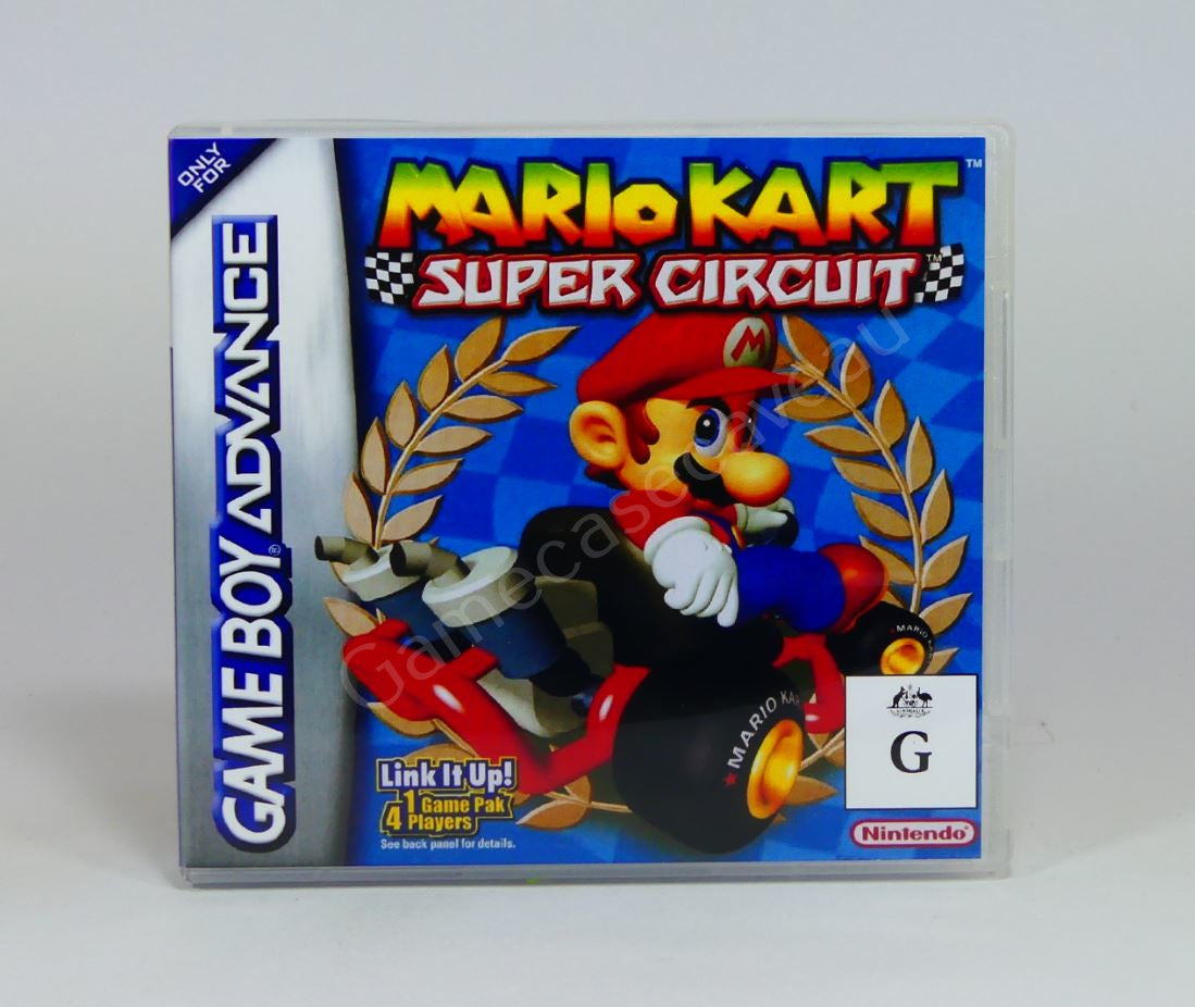 Mario Kart Super Circuit - GBA Replacement Case