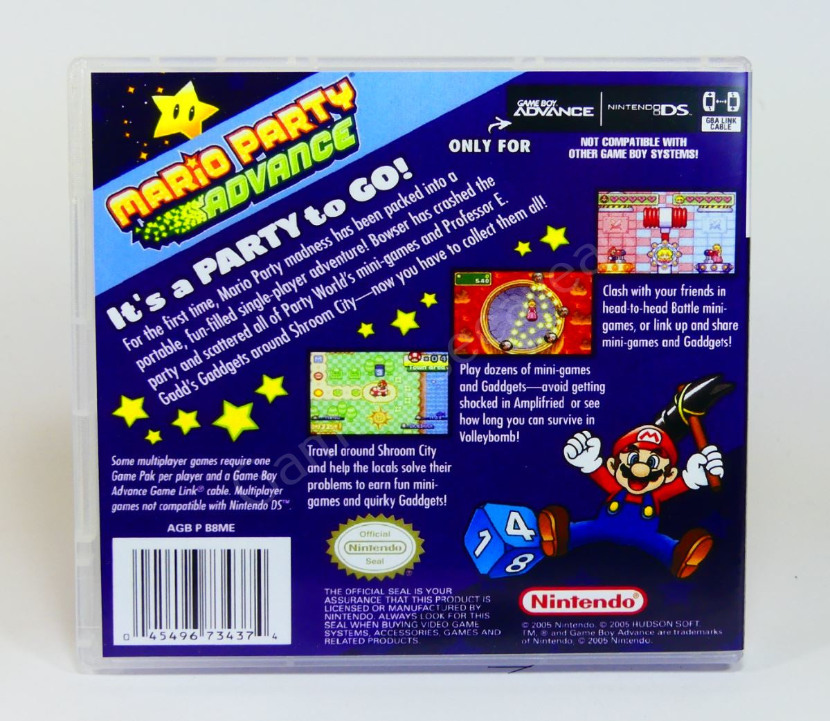 Mario Party Advance - GBA Replacement Case