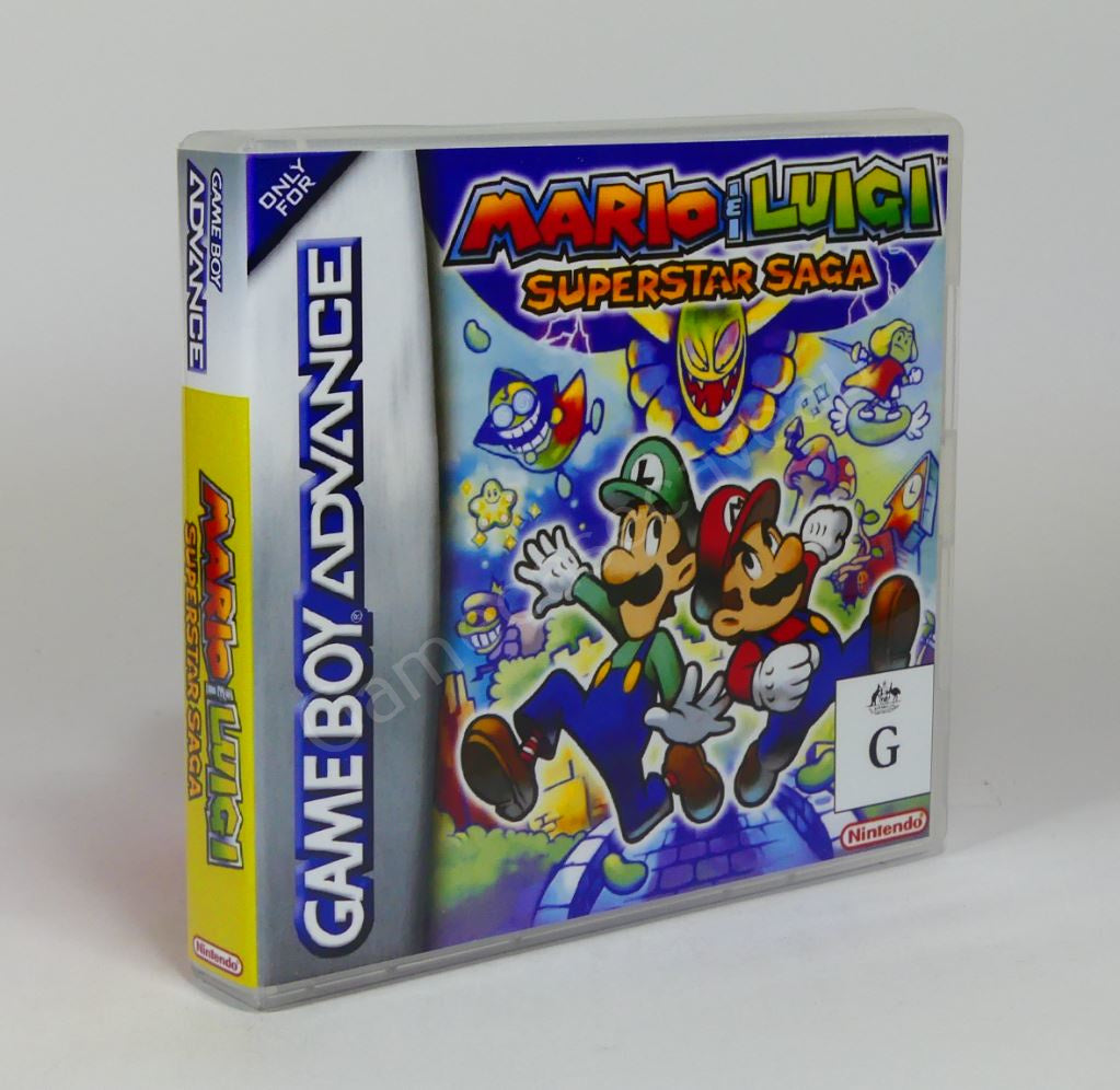 Mario & Luigi Superstar Saga - GBA Replacement Case