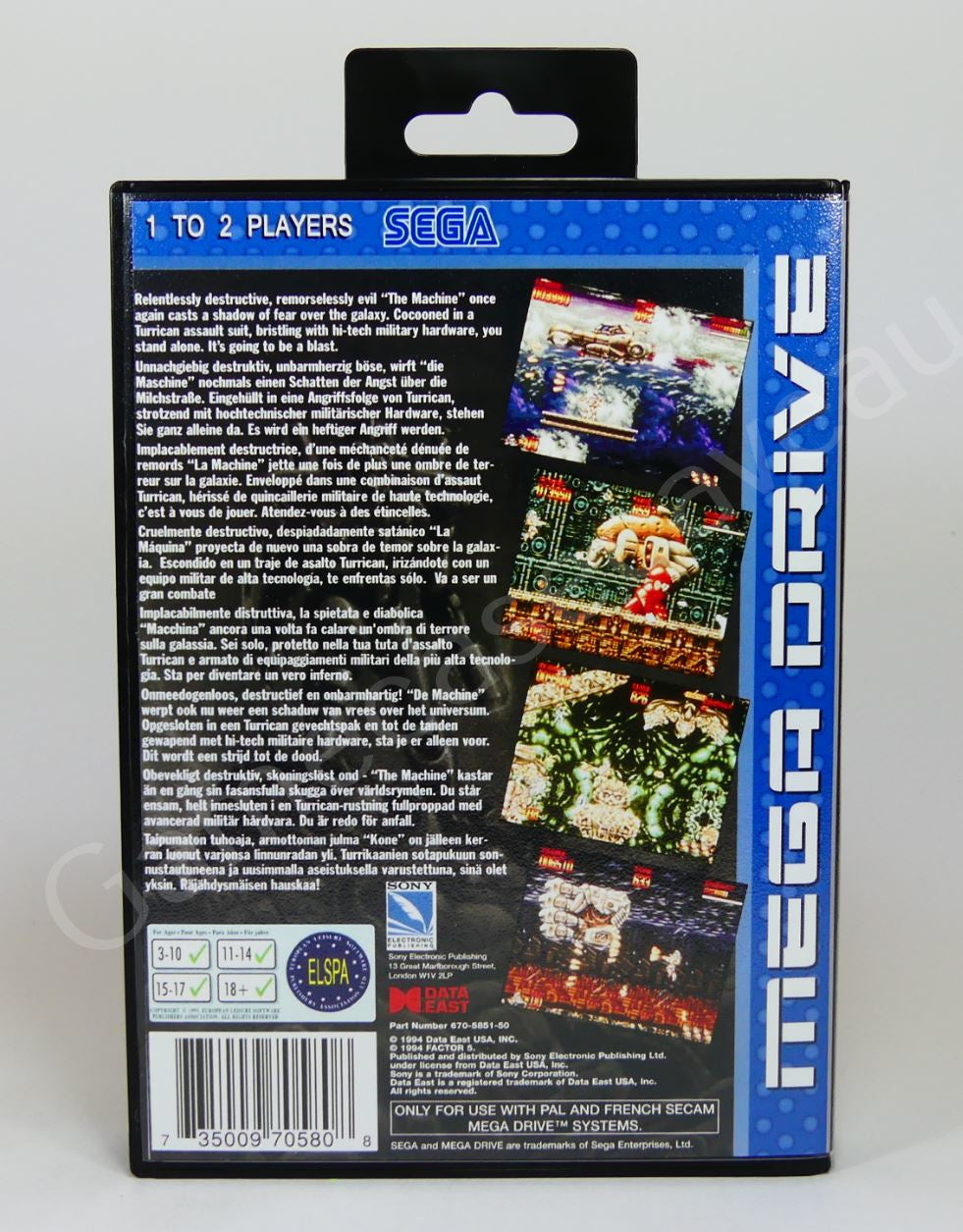 Mega Turrican - SMD Replacement Case